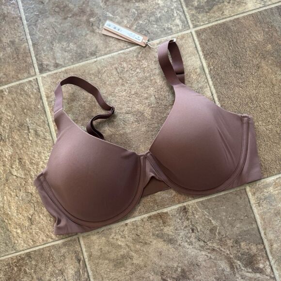 Skims Fits Everybody Scoop Plunge Bra Jasper 40DD - Picture 4 of 11